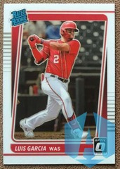 2021 Donruss Optic Rated Rookie Luis Garcia #45 Washington Nationals